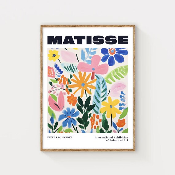 Matisse Fleurs Du Jardin Botanical Exhibition Floral Art Poster