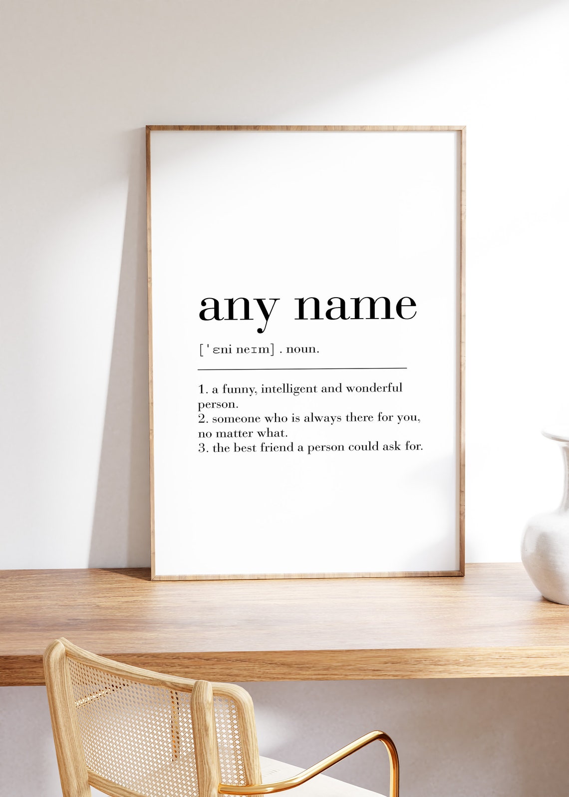Custom Name Dictionary Definition Personalized Best Friend Gift Poster - Image 2