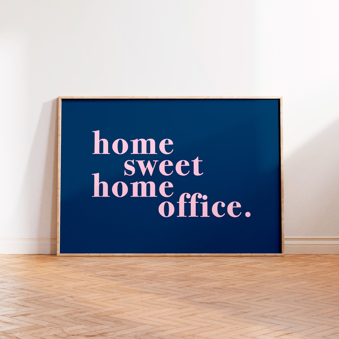 Home Sweet Home Office Typography Poster Print