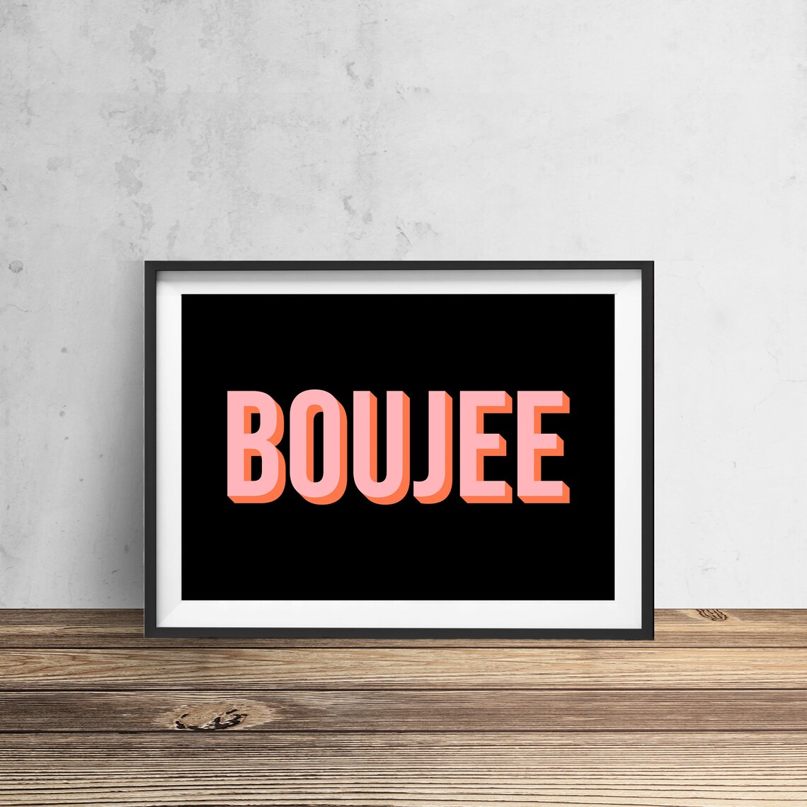 Boujee Typography Art Print, French Wall Decor - Image 2