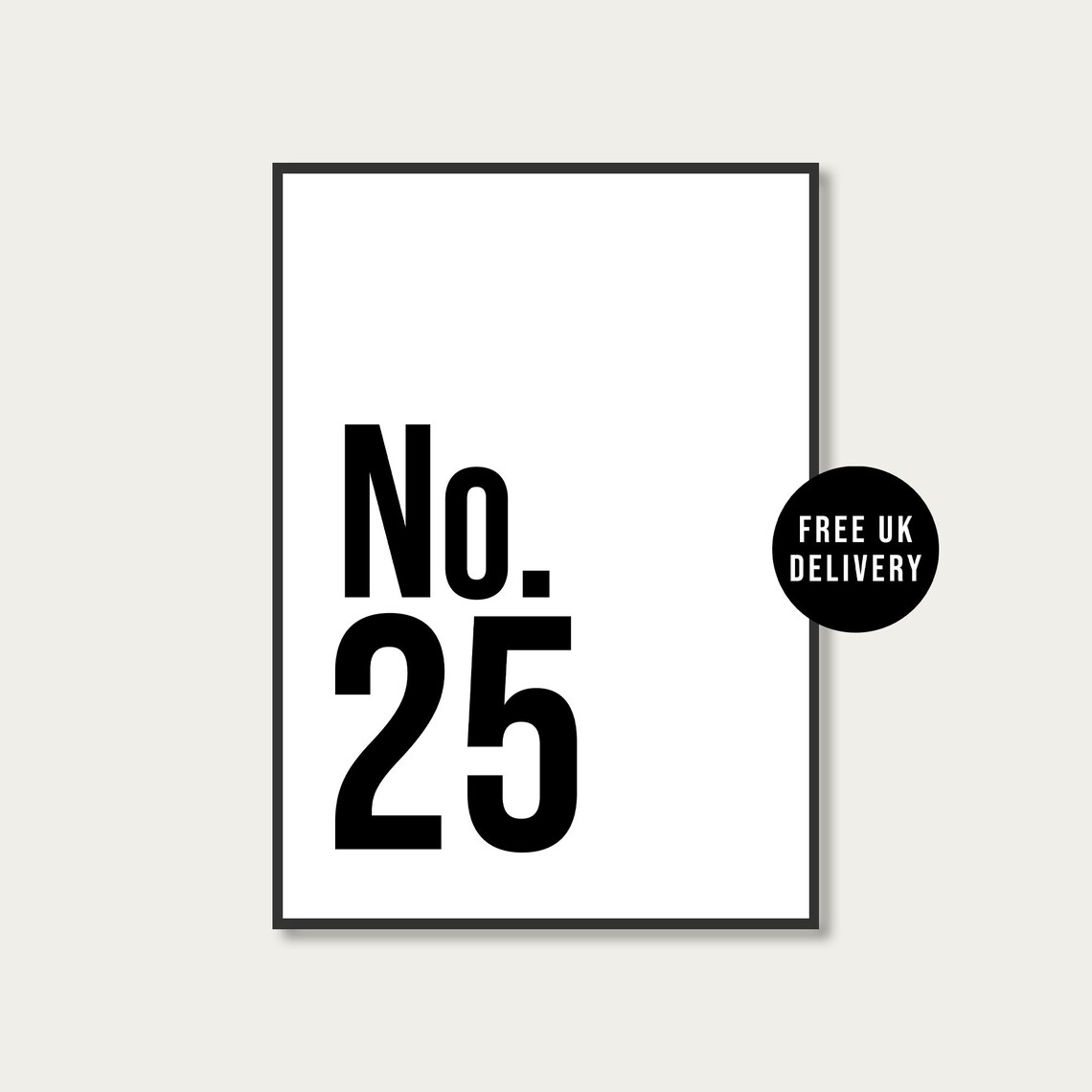 Personalized House Number Sign, Home Art Print - Image 2