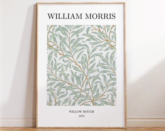 William Morris Willow Bough Exhibition Poster Art Print