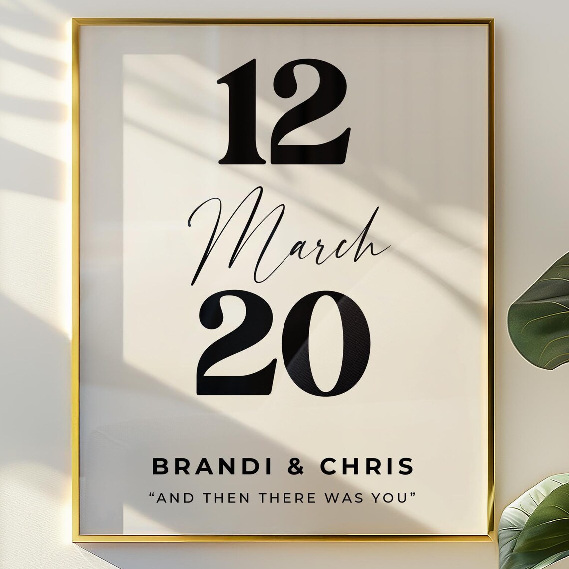Anniversary Gift For Wife Important Dates Print