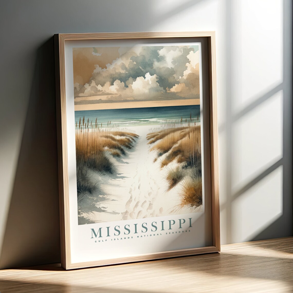 Gulf Islands National Seashore Mississippi Dunes Beach Poster