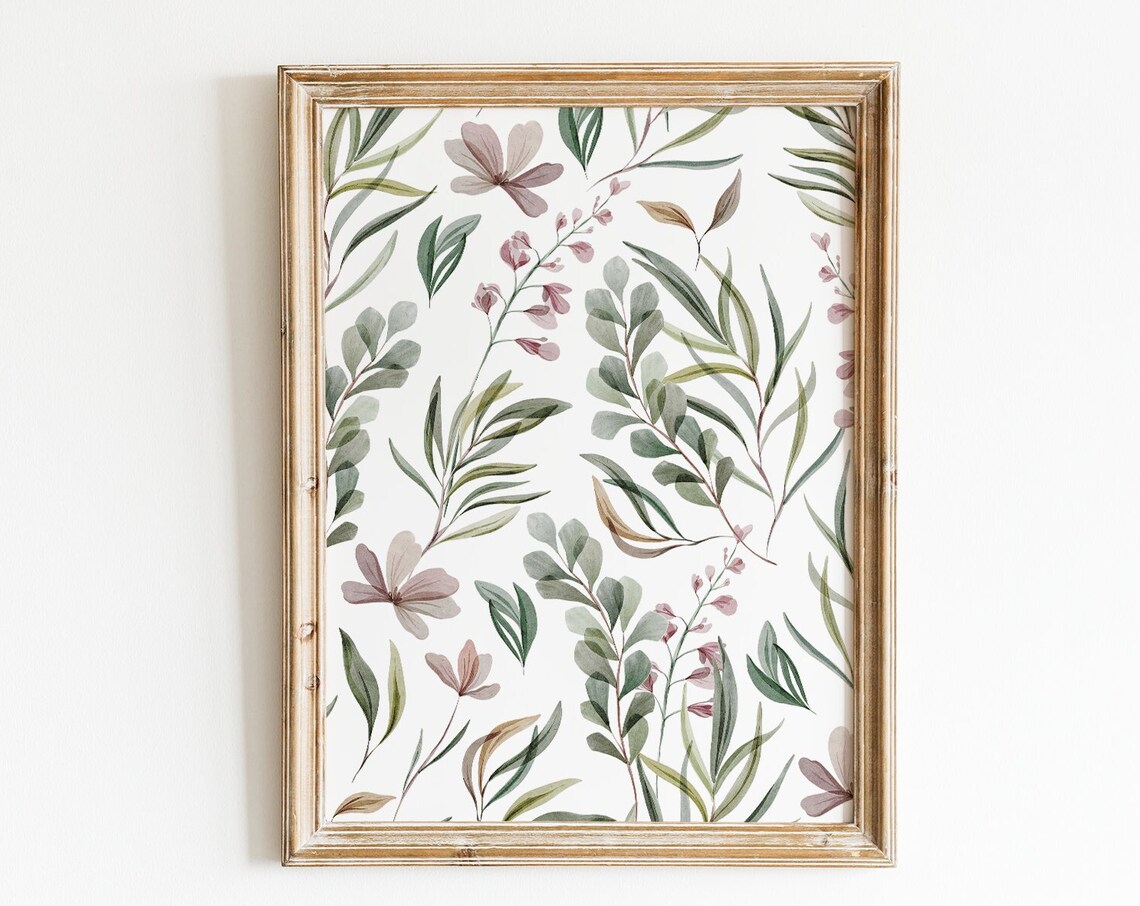 Watercolor Botanical Spring Decor Wall Art Print - Image 5