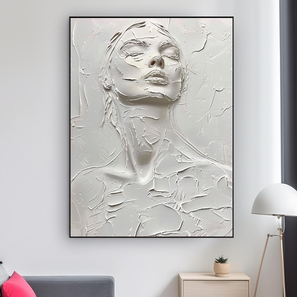 Custom Beauty Portrait, Wabi Sabi Wall Art Print