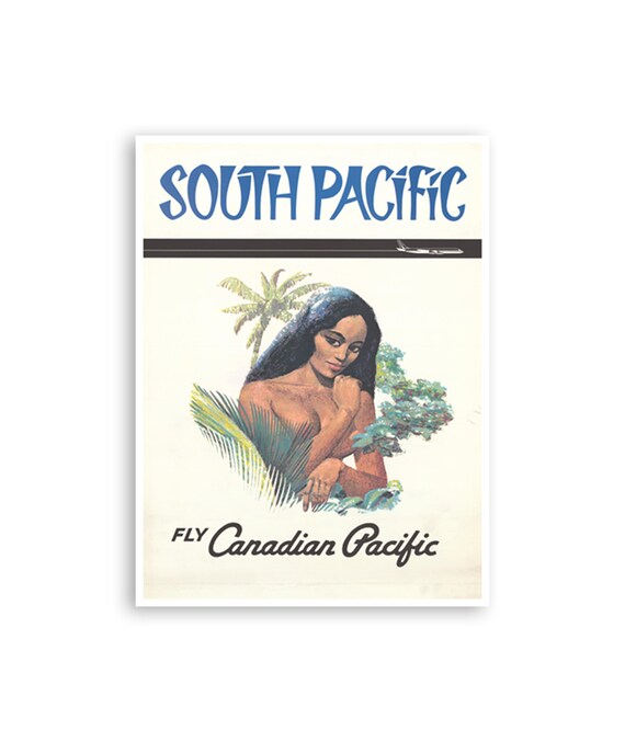 South Pacific Islands Art Canadian Pacific Travel Poster Fiji Print Xr2936a