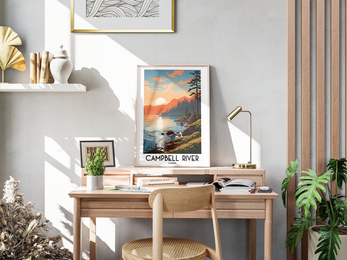 Campbell River Travel Poster, British Columbia - Image 3