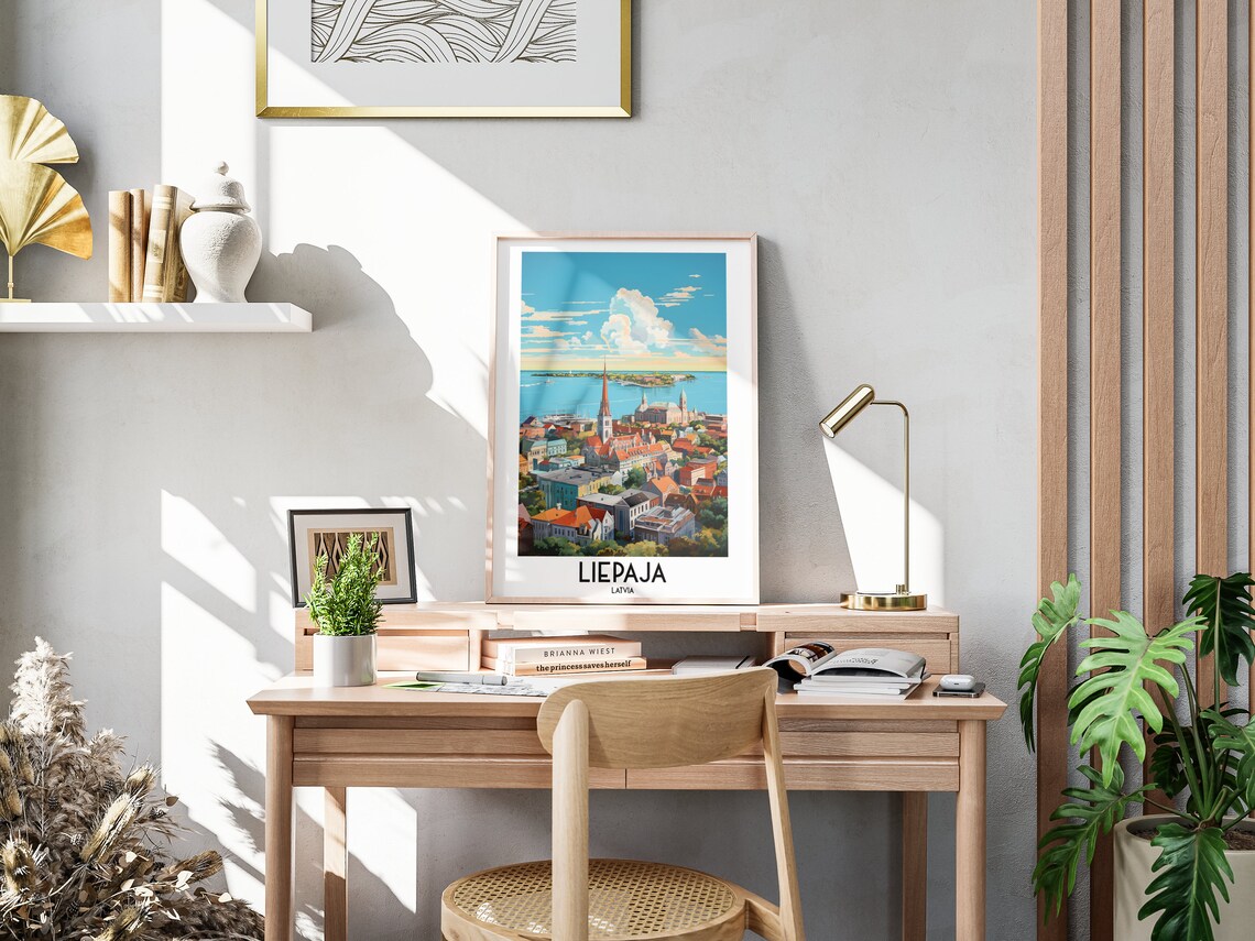 Liepja Travel Poster, Europe Home Decor Print - Image 3