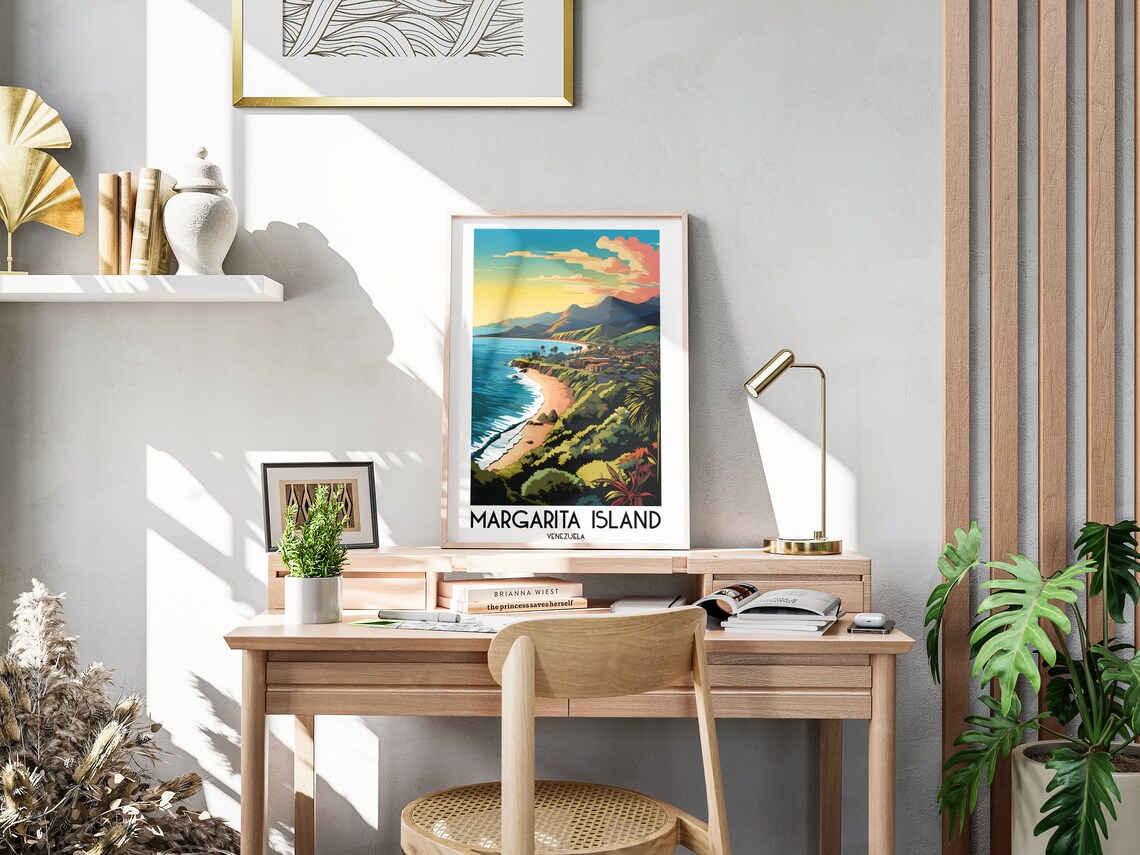 Margarita Island Travel Poster, Venezuela Painting - Image 3