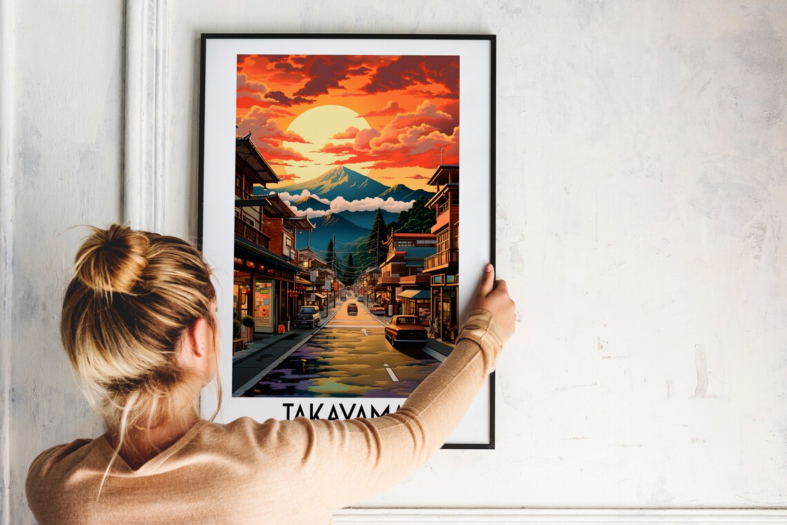Takayama Travel Poster, Japan Home Decor Print - Image 2
