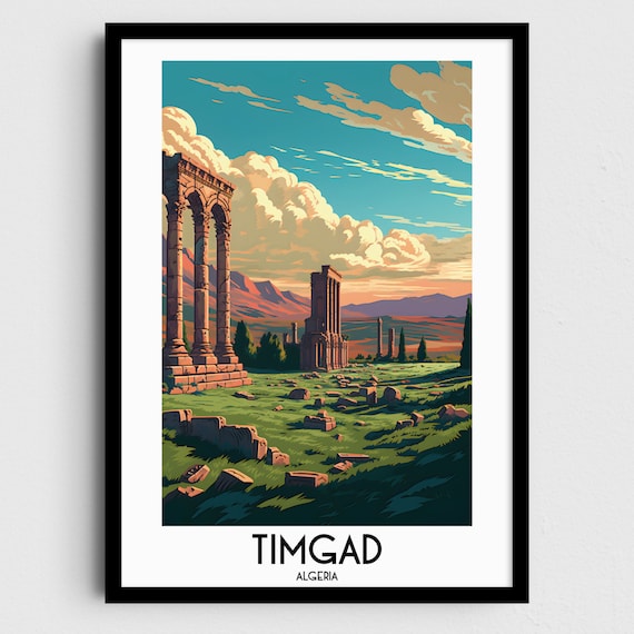 Timgad Travel Wall Art Algeria Painting Gifts Africa Home Decor Prints Posters Handmade Art Algerian