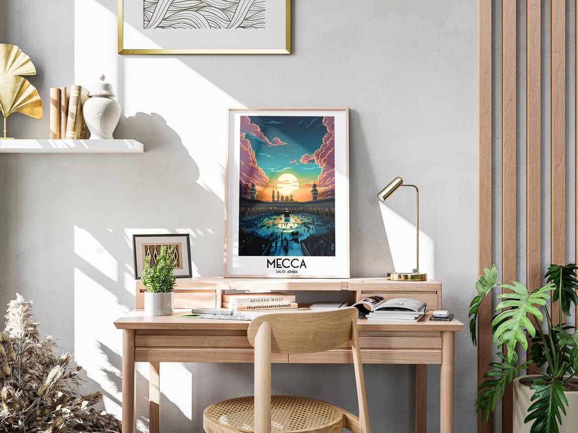 Mecca Travel Poster, Saudi Arabia Home Decor - Image 3