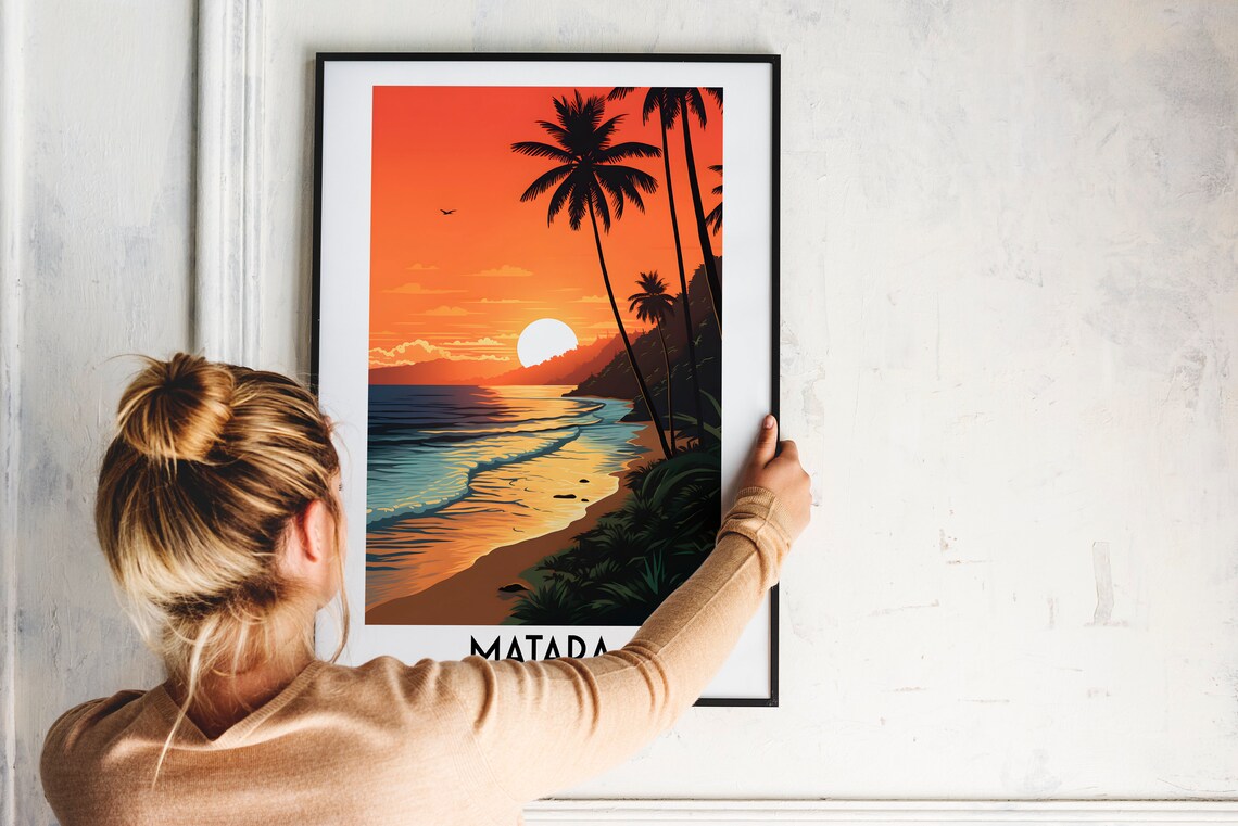 Matara Travel Poster, Sri Lanka Home Decor - Image 2