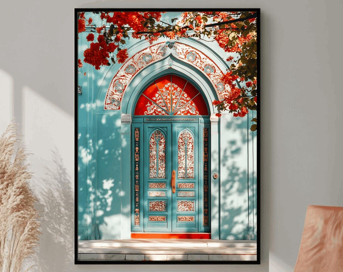 Turkish Door Art Print, Historic Ottoman Design
