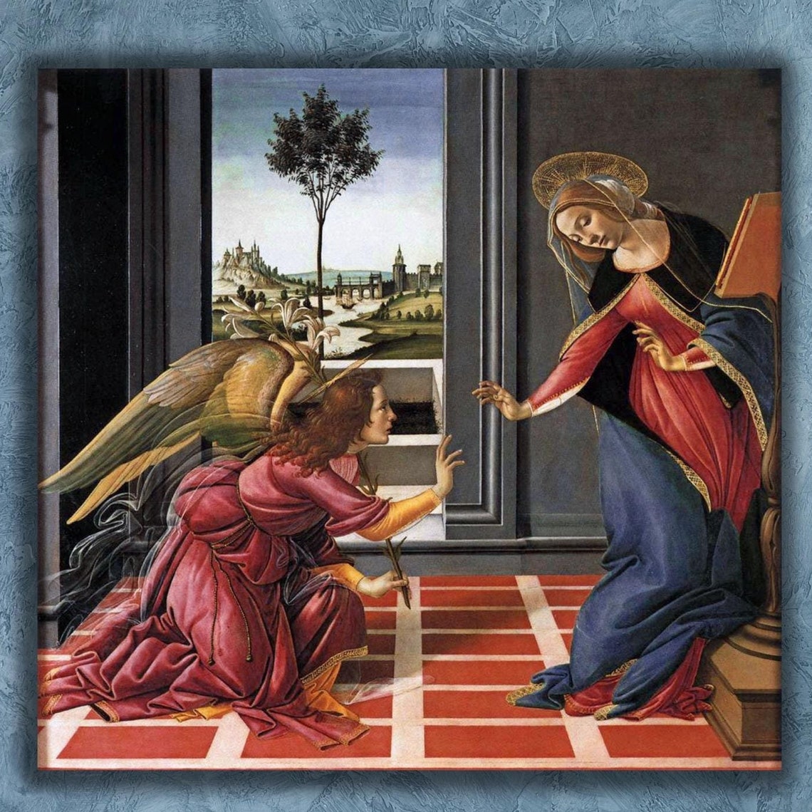 Sandro Botticelli Cestello Annunciation Angel Gabriel Religious Poster