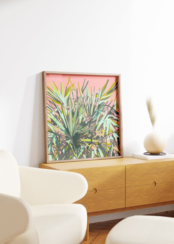 Palmetto Fine Art Print Coral