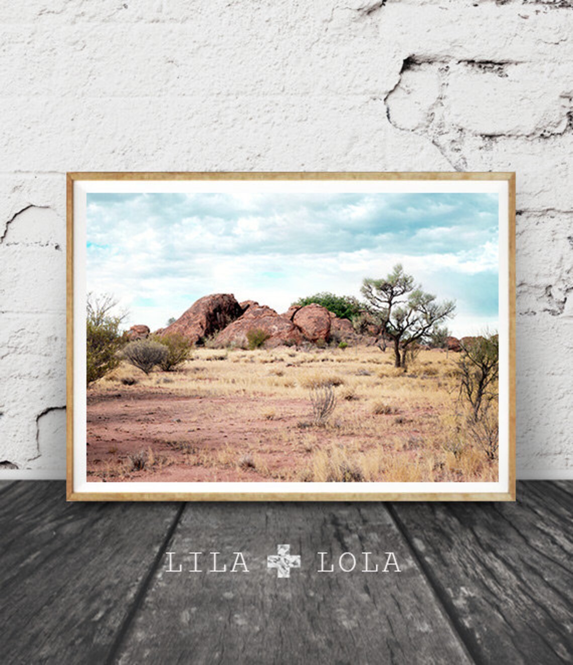 Australian Outback Desert Landscape Art Print