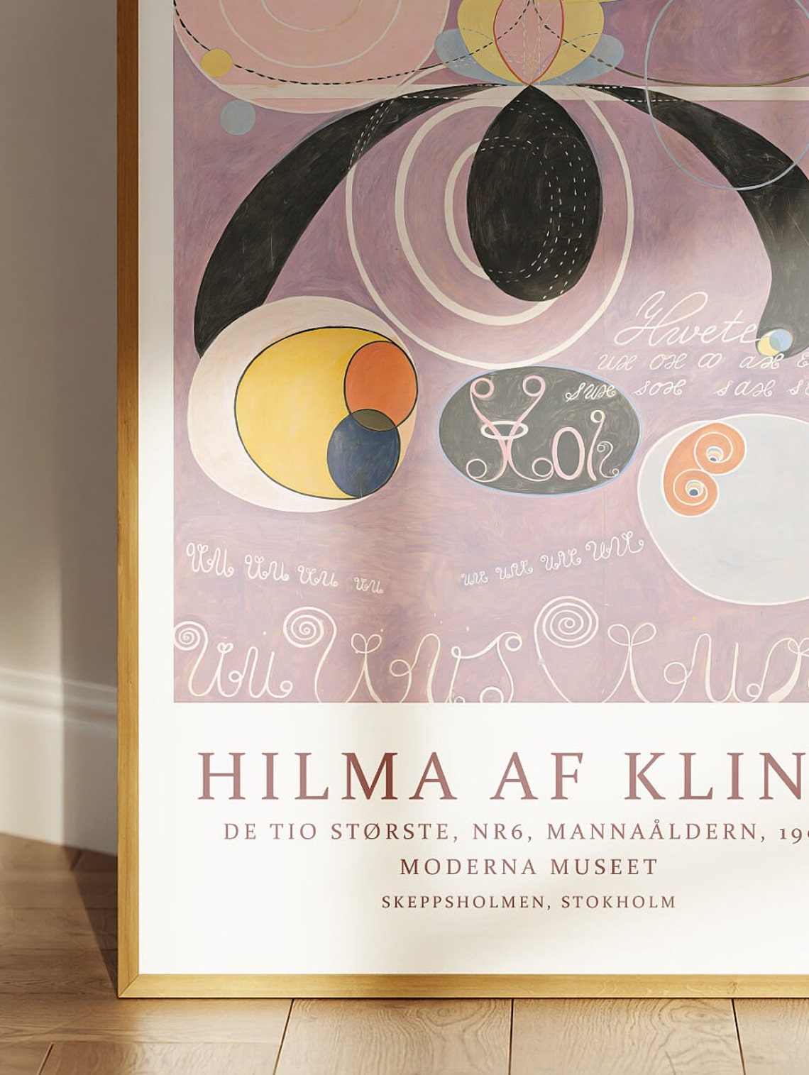 Hilma Af Klint De Tio Storste Nr 6 Abstract Mannaaldern Poster - Image 3