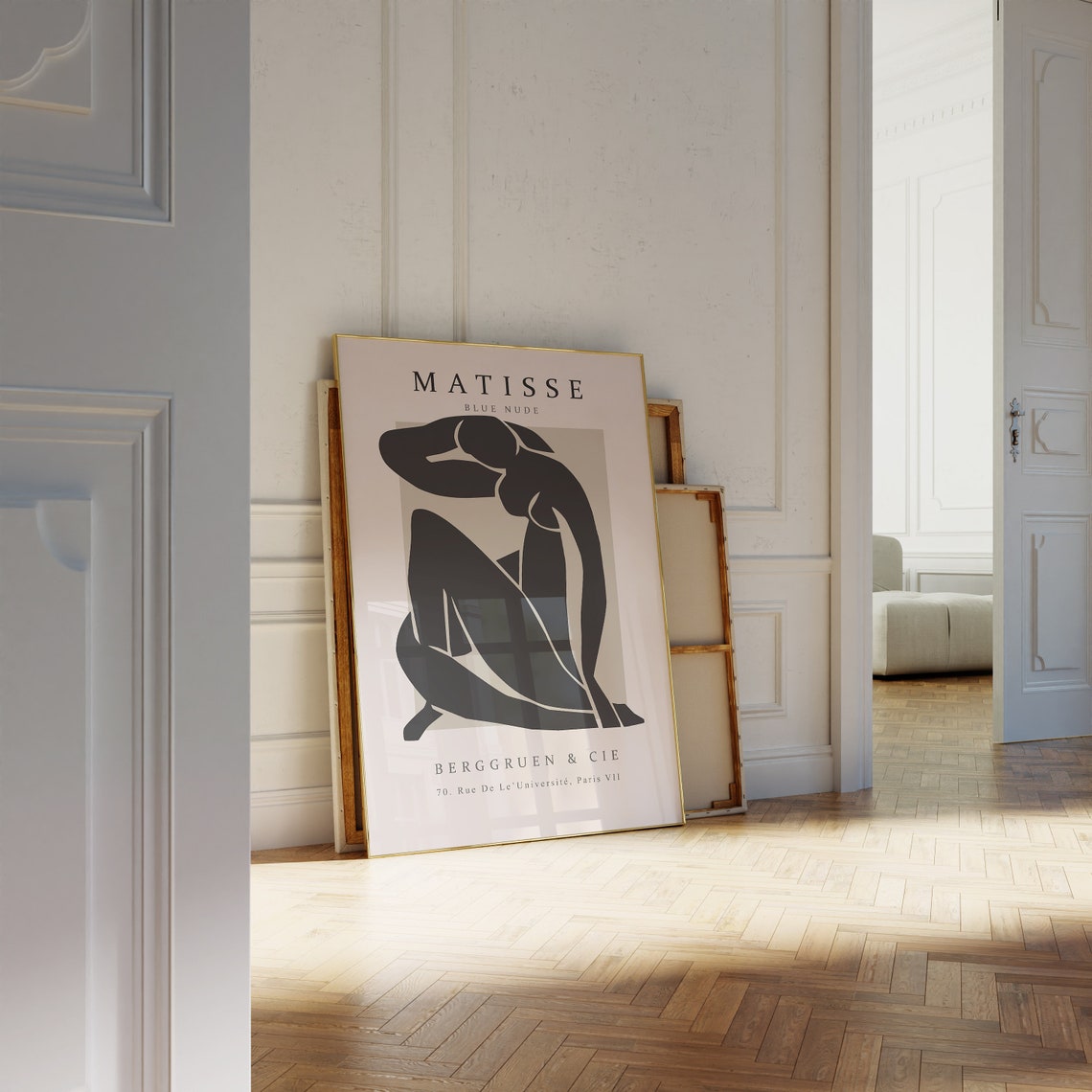 Henri Matisse Blue Nude Black Cutout Berggruen Paris Gallery Poster - Image 4