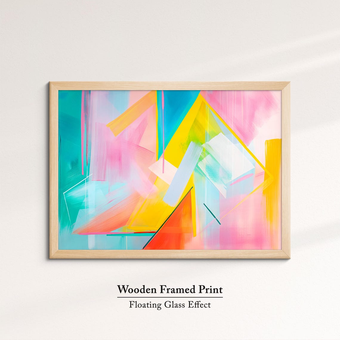 Colorful Abstract Geometric Triangle Art Modern Minimalist Wall Art - Image 6