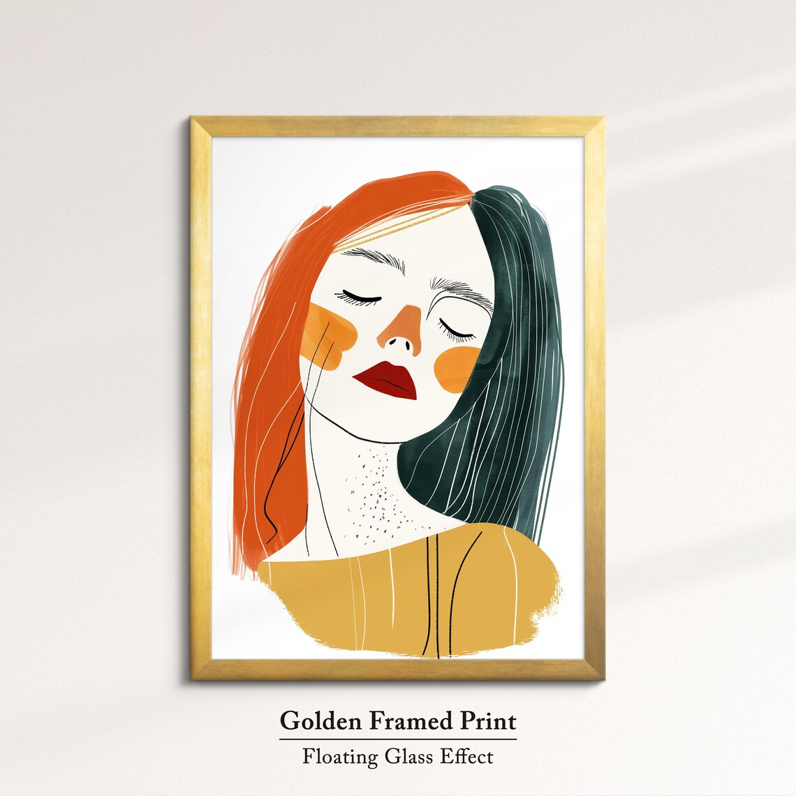 Woman Minimalist Line Art Portrait Abstract Face Modern Feminine Art Poster - Image 5