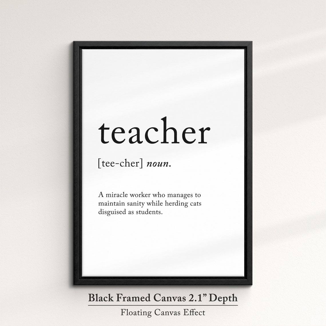 Teacher Funny Dictionary Definition Quote Minimalist Poster Gift - Image 2