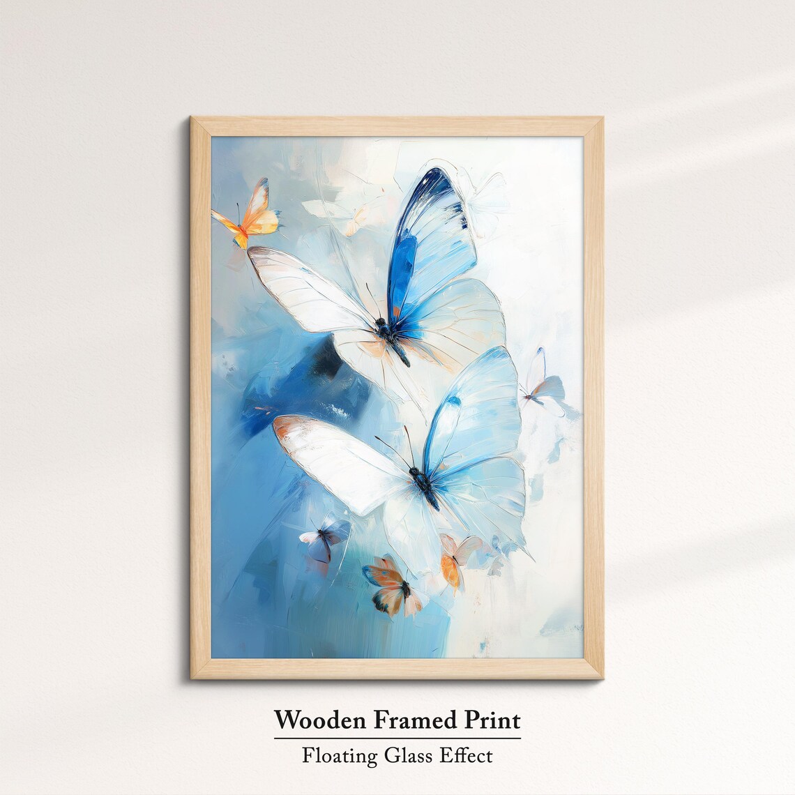 Colorful Butterfly Abstract Oil Painting, Wall Art Print - Image 6