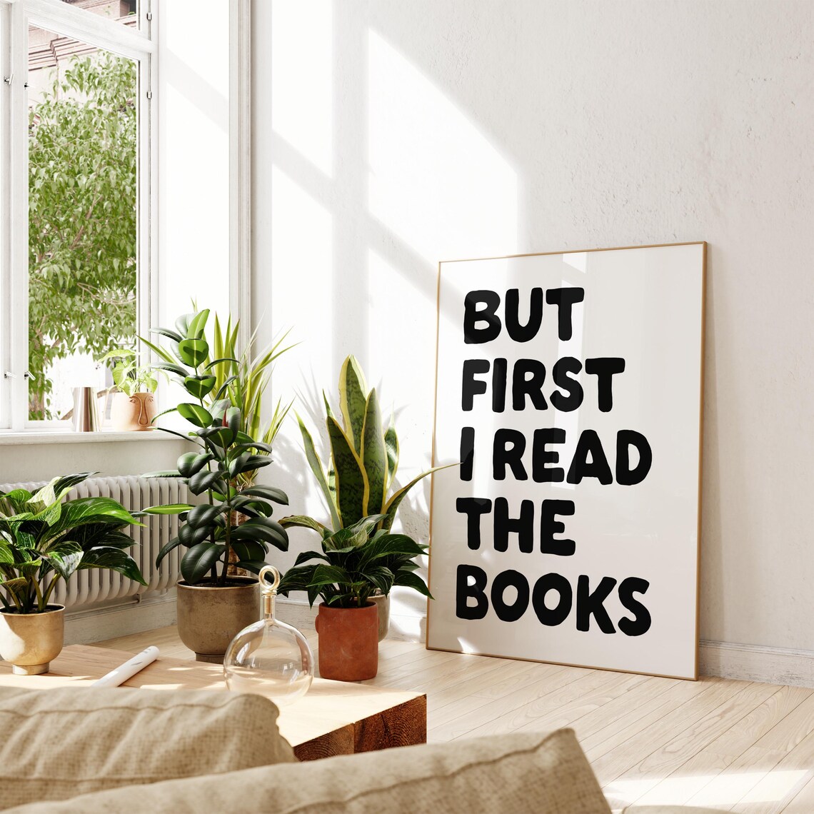 Cute Bookish Quote Print Funny Book Quote Wall Art Book Lover Gift Gift For Reader Bookworm Wall Art
