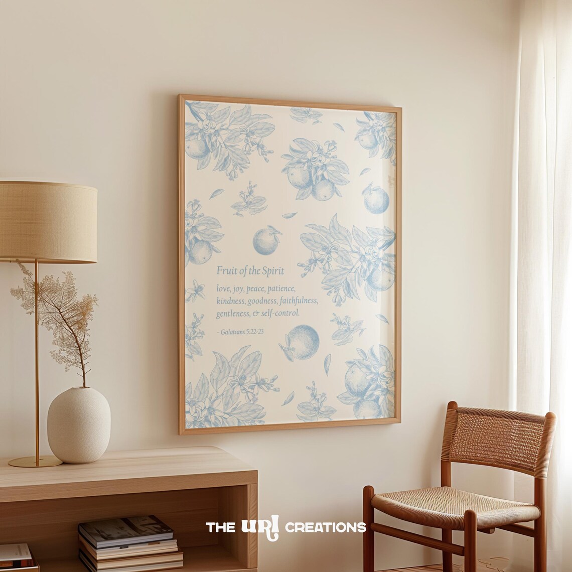 Fruit of the Spirit Christian Verse Art Print - Image 3
