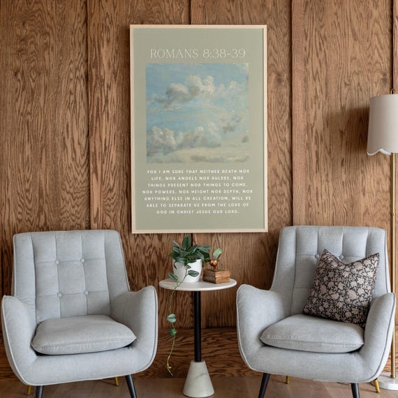 Cloud Painting Romans 8 Modern Wall Art Nature Wall Art Scripture Art Christian Painting Oil Paintings 654