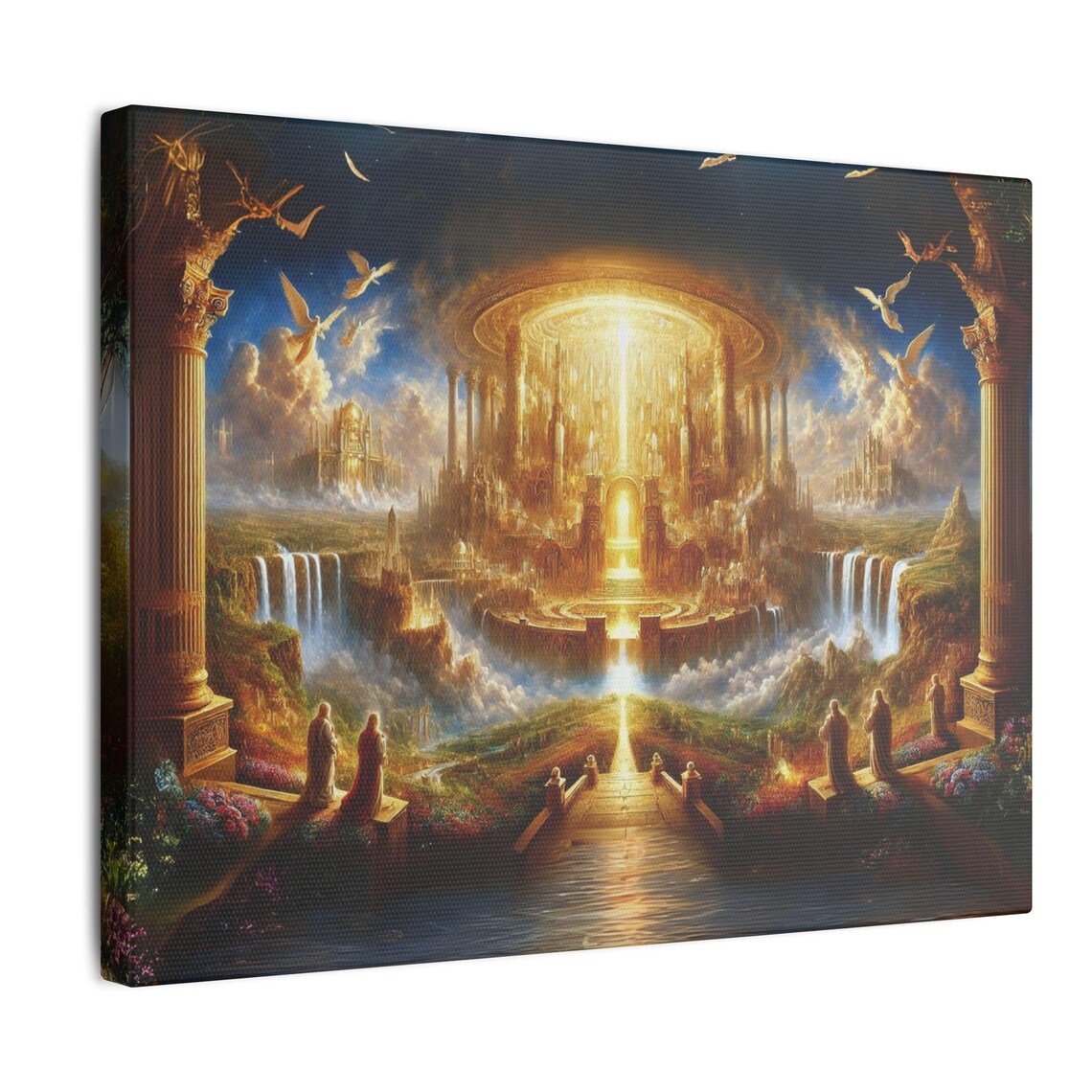 New Jerusalem Biblical Heaven Art Print, Christian Prophecy