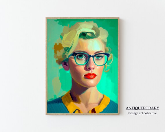 Woman Portrait Painting Lady Portrait Print Dark Academia Print Dark Moody Portrait Woman Painting Print Woman Portrait Print