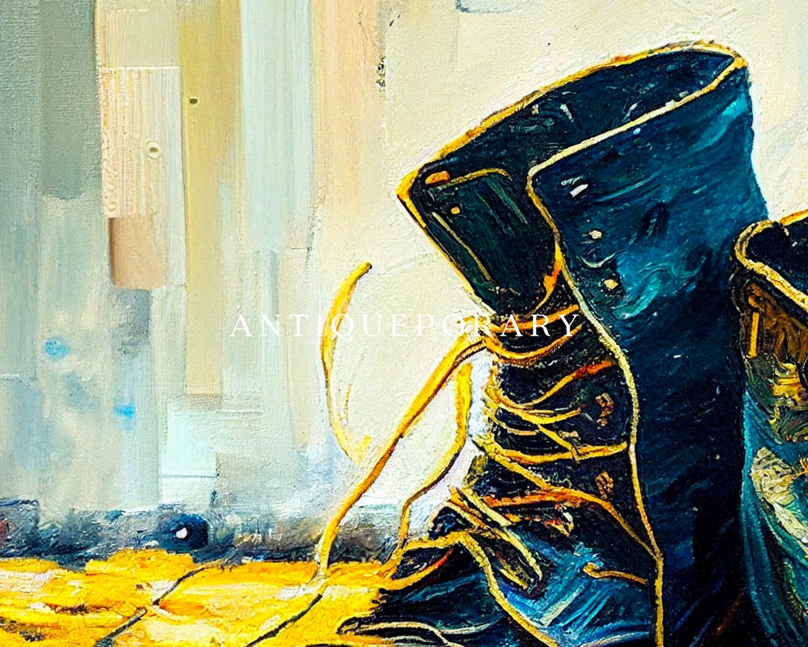 Still Life Painting Mystic Wall Art Moody Artwork Vintage Still Life Trendy Oil Painting Aesthetic Blue Cute Retro Western Poster - Image 2