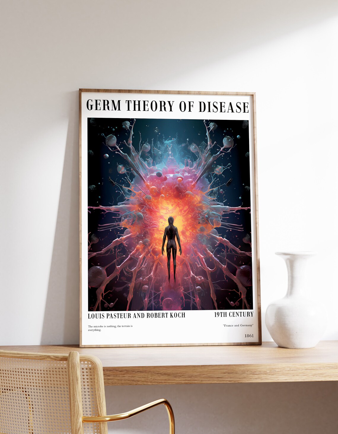 Germ Theory Of Disease Antique Painting Poster