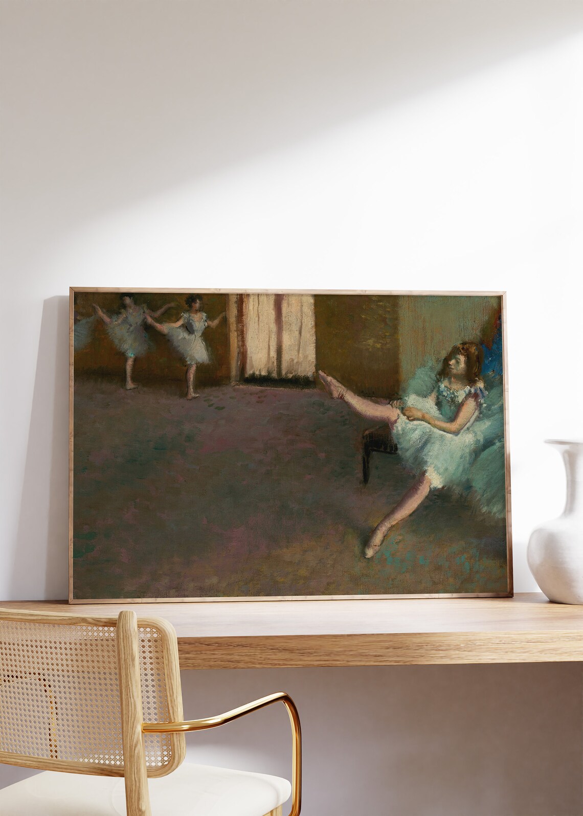 Edgar Degas Before The Ballet, Vintage Art Print