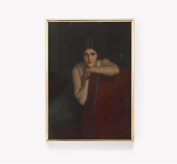 Gwen John The Convalescent Moody Female Portrait Oil Painting Poster