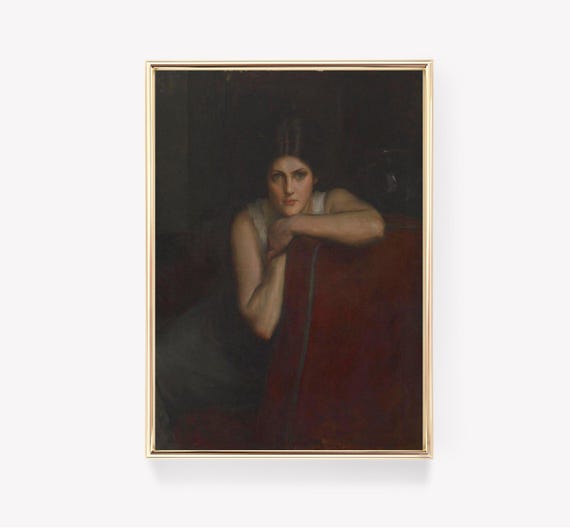 Gwen John The Convalescent Print Female Portrait Art Vintage Painting Wall 20th Century