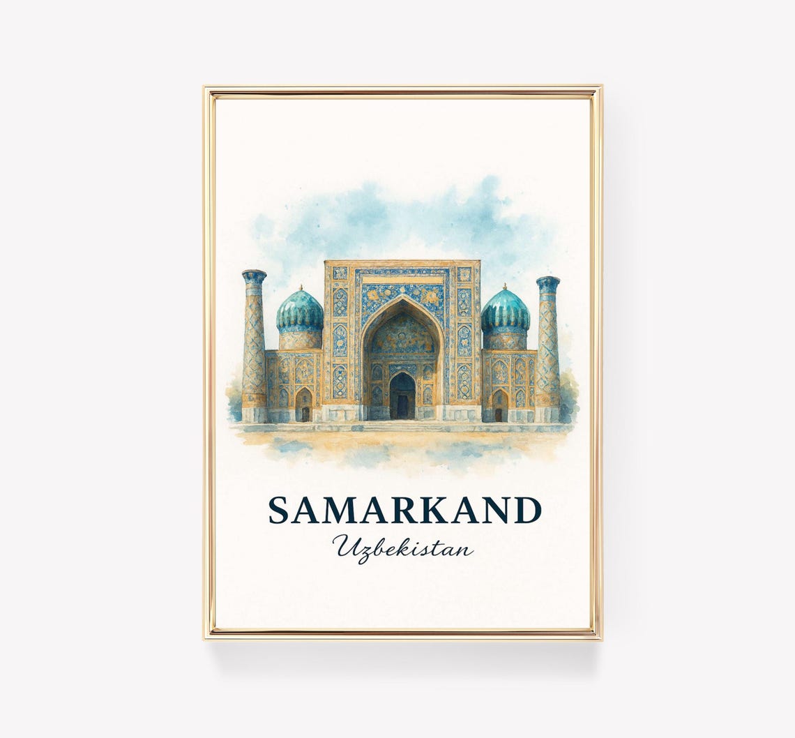 Samarkand Vintage Travel Poster