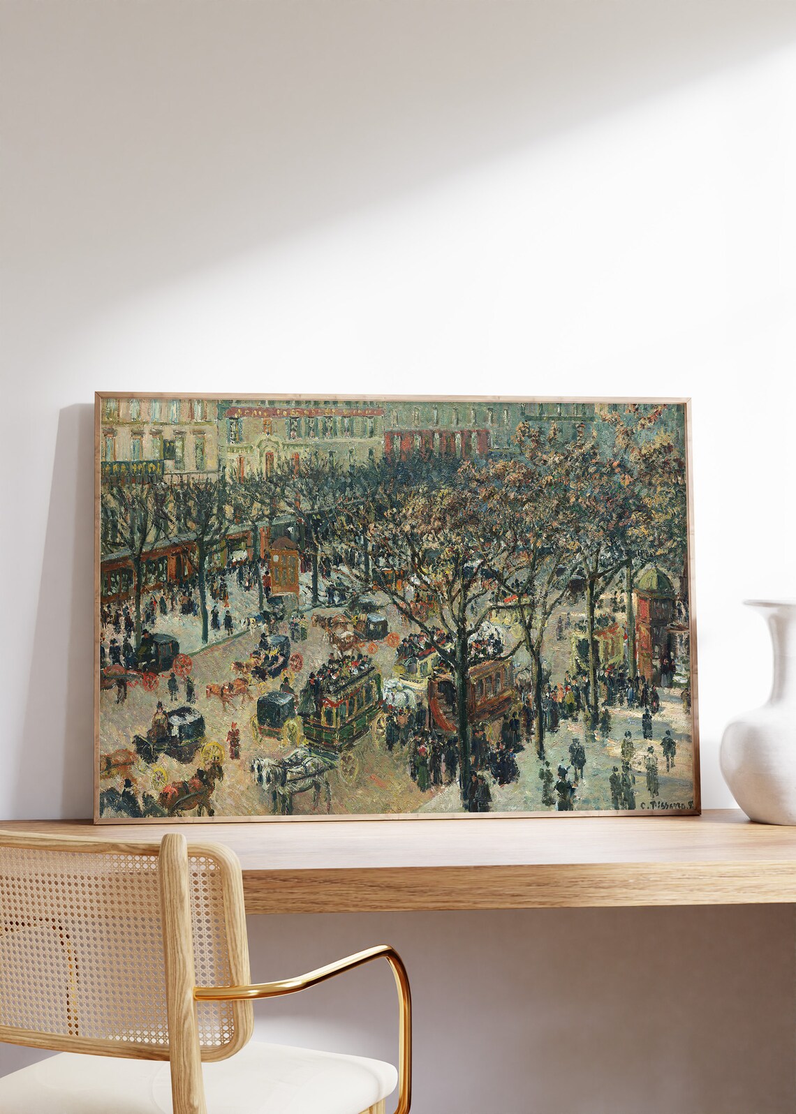Camille Pissarro Boulevard Des Italiens 1897 Vintage Poster
