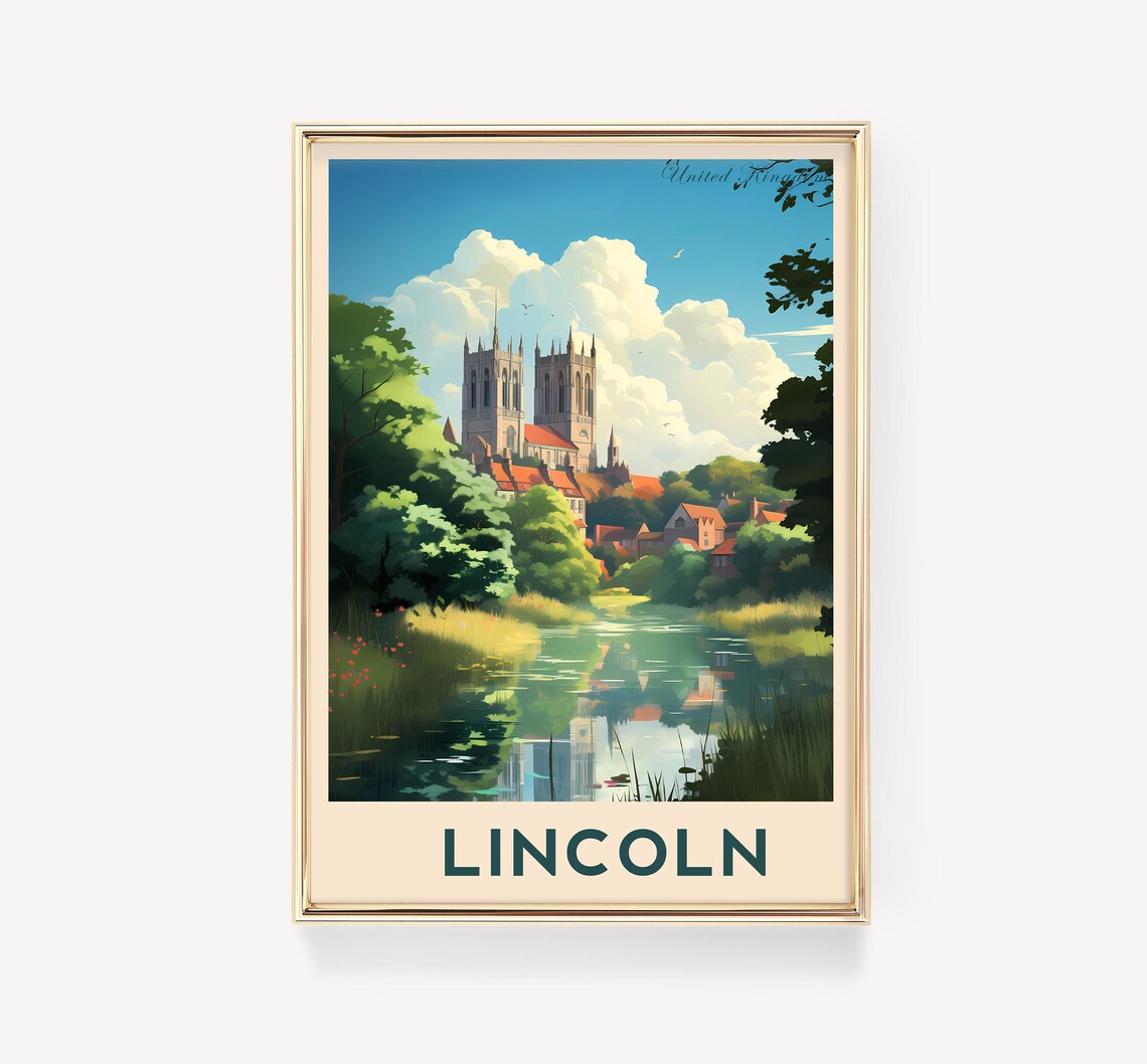 Lincoln Travel Poster, United Kingdom Wall Art
