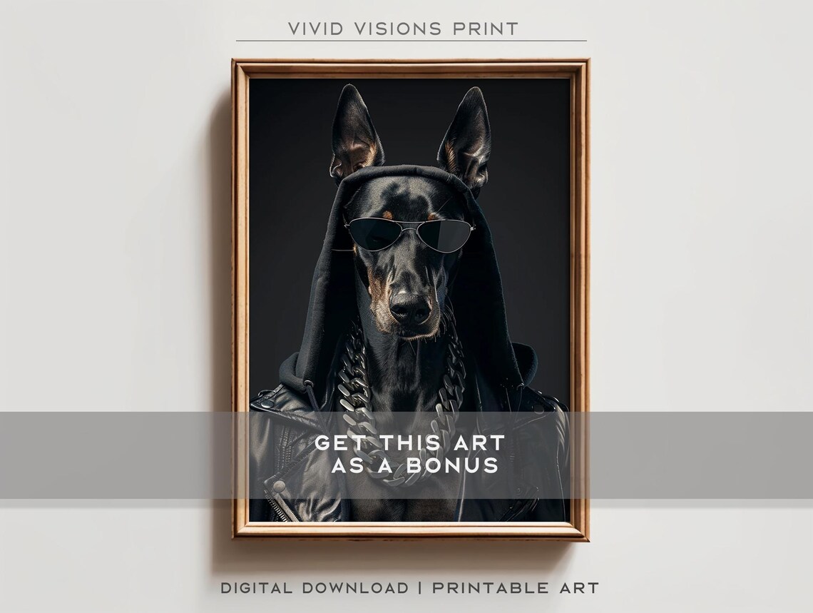 Modern Wolf Portrait, Contemporary Wall Art Print - Image 2