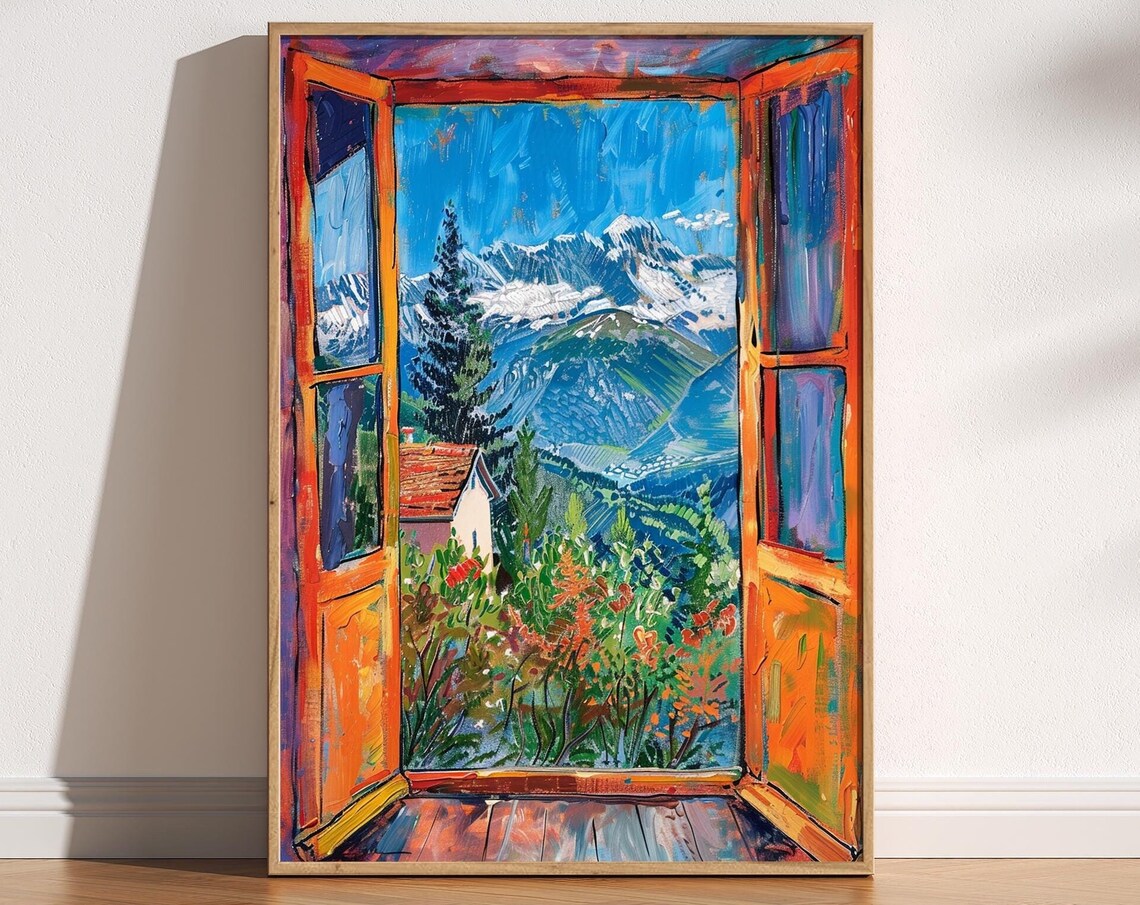 Open Window, Matisse-Inspired Fauvism Print
