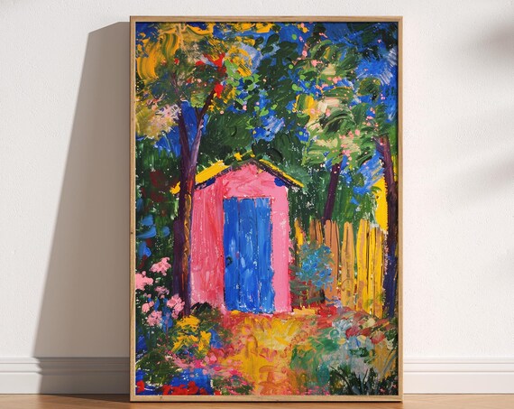 Garden Shed Henri Matisse Print Henri Matisse Style Fauvism Painting Modern Exhibition Print Colourful Nature Trees Gardening Flowers