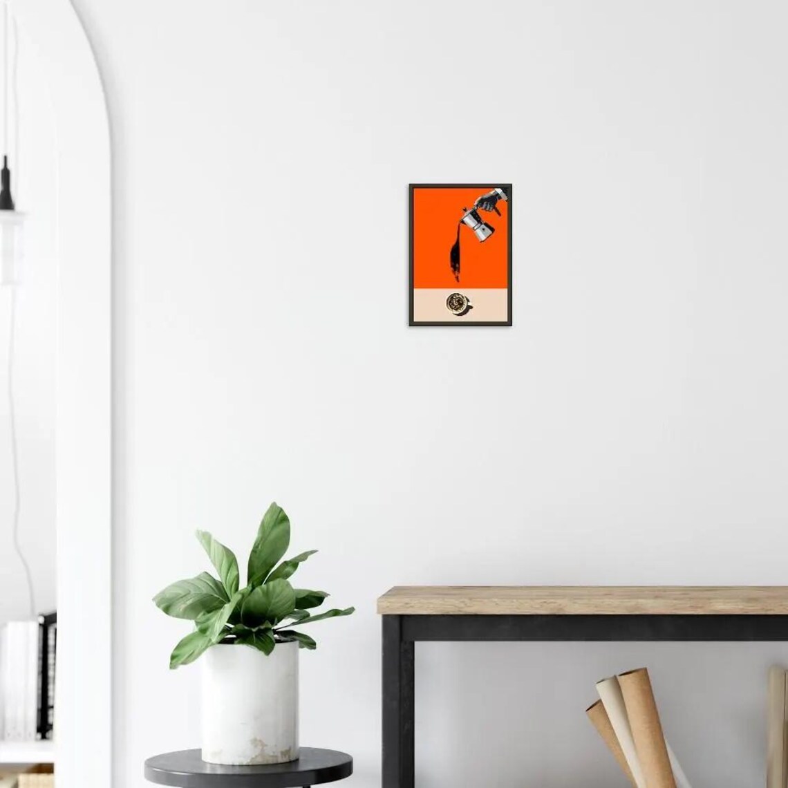 Funny Clever Cat and Coffee Poster, Kitchen Decor - Image 3