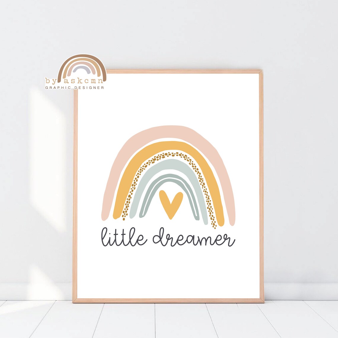 Rainbow Wall Decor Print Baby Room Poster Nursery Print Art Boho Wall Art Quote Poster Instant Neutral Rainbow Art - Image 7