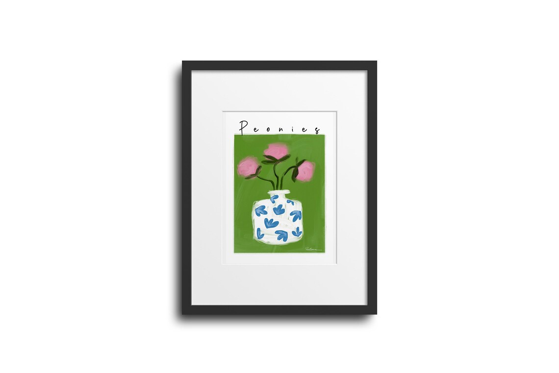 Peonies Botanical Art Print by Pascale Berkowitz - Image 3