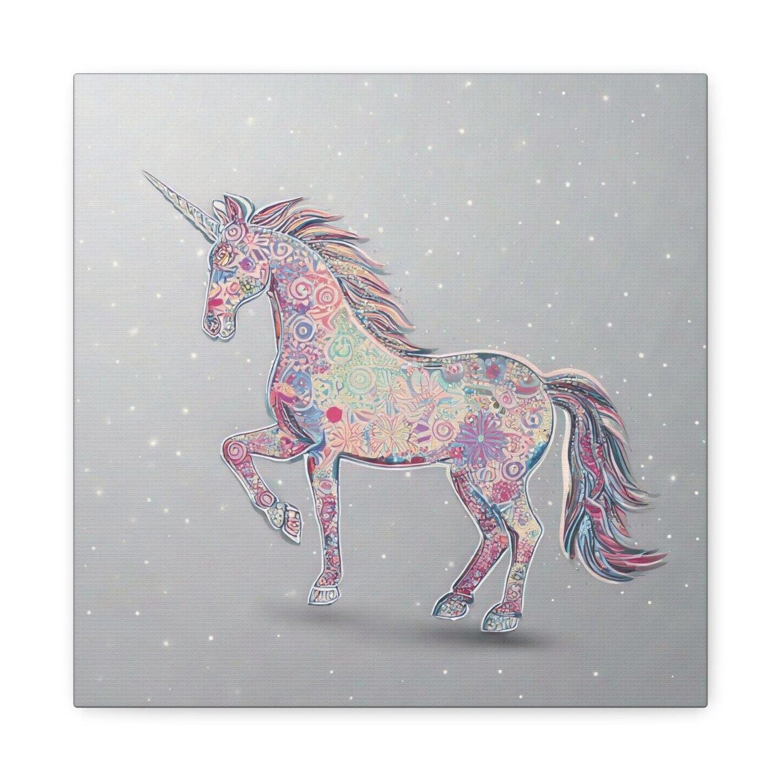 Magical Unicorn Art Print, Whimsical Boho Decor