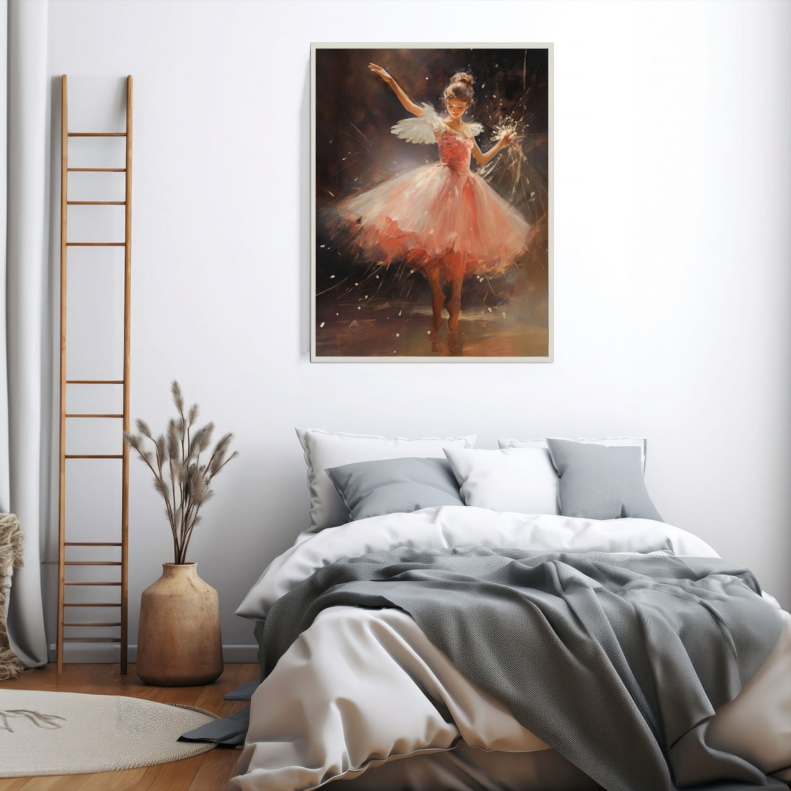 Girls Room Ballerina Painting Vintage Fairy Ballet Antique Ballerina Print Dance Studio Decor Nursery Wall Art Nb1 - Image 6