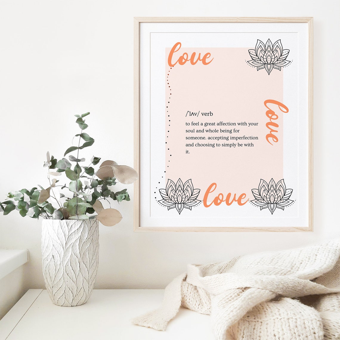 Love Dictionary Definition Modern Definition Art Print Gift For Her Instant Poster Love Definition Print Pink Lbl003 - Image 5